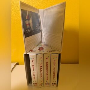 Baby Memory Photo Album Set - White with Red Lettering